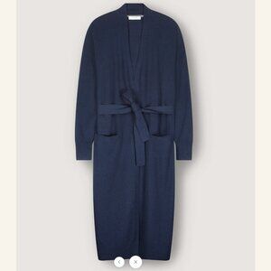 Navy "Midnight" Nomad New York 100% Cashmere "Mercer" Duster Cardigan.